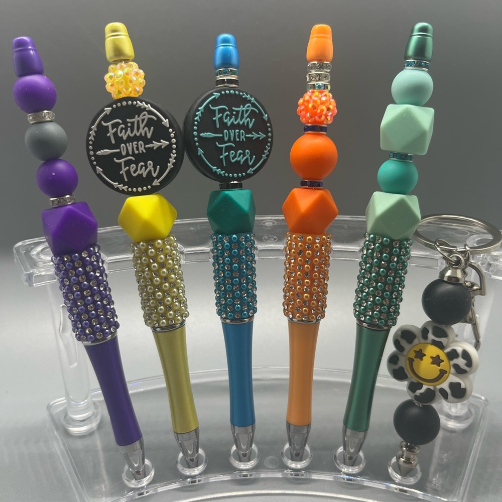 Colorful Beaded Pens Set